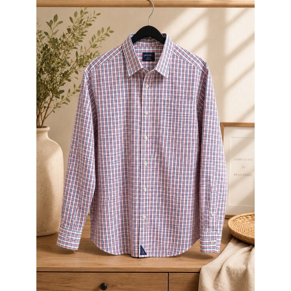 UNTUCKit Men's Long Sleeve Button-Up